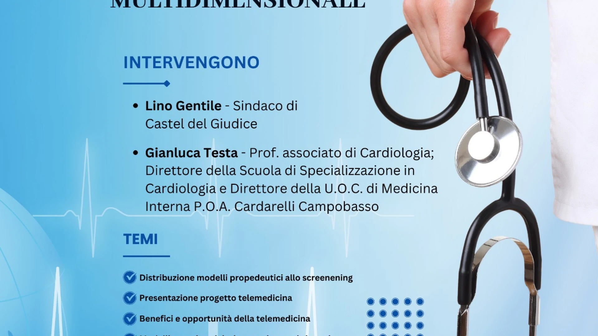 A Castel del Giudice  un progetto pilota di telemedicina